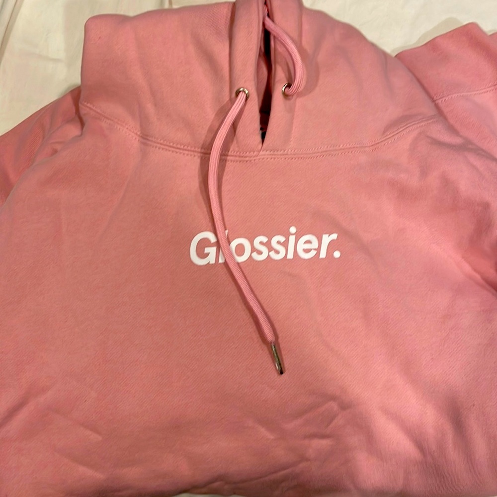 Glossier Original Pink Hoodie